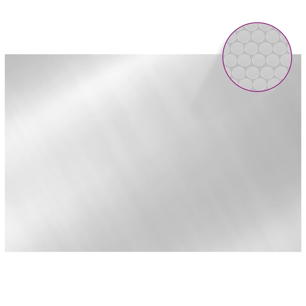 Poolabdeckung Silbern 300X200 Cm Pe