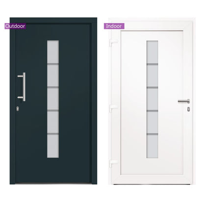 Haustür Aluminium Und Pvc 110X210 Cm