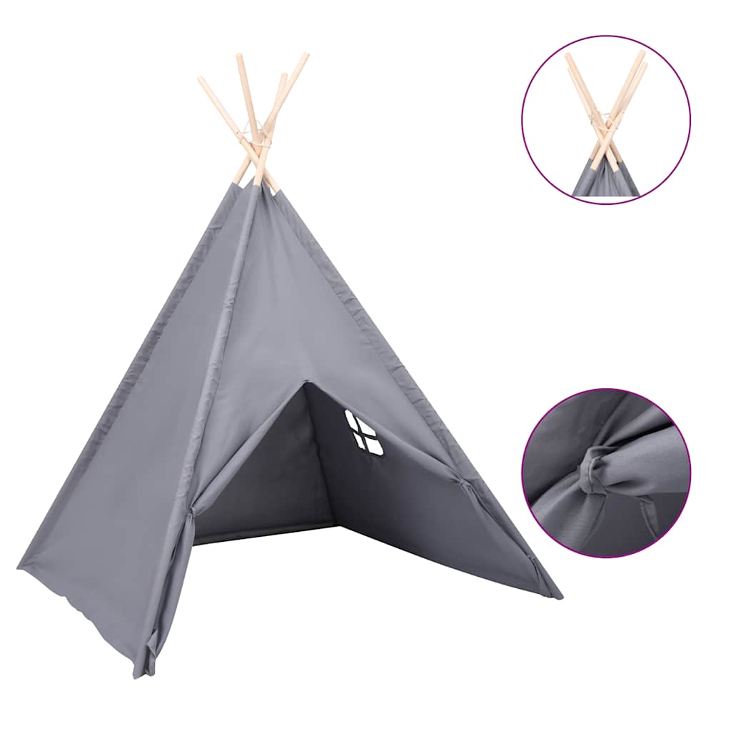 Kinder Tipi-Zelt Mit Tasche Pfirsichhaut 120X120X150 Cm