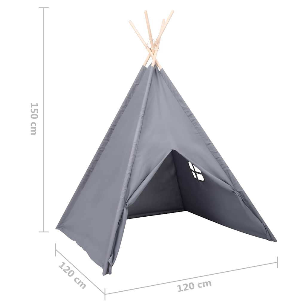 Kinder Tipi-Zelt Mit Tasche Pfirsichhaut 120X120X150 Cm