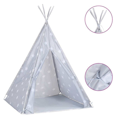 Kinder Tipi-Zelt Mit Tasche Polyester 115X115X160 Cm