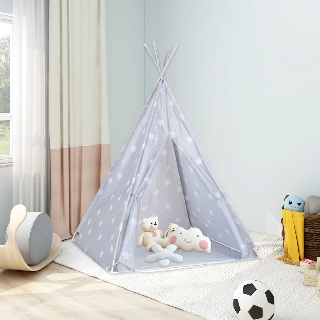 Kinder Tipi-Zelt Mit Tasche Polyester 115X115X160 Cm