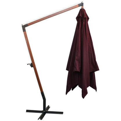 Ampelschirm Mit Mast 3X3 M Massivholz Tanne