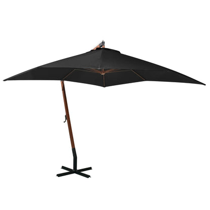 Ampelschirm Mit Mast 3X3 M Massivholz Tanne