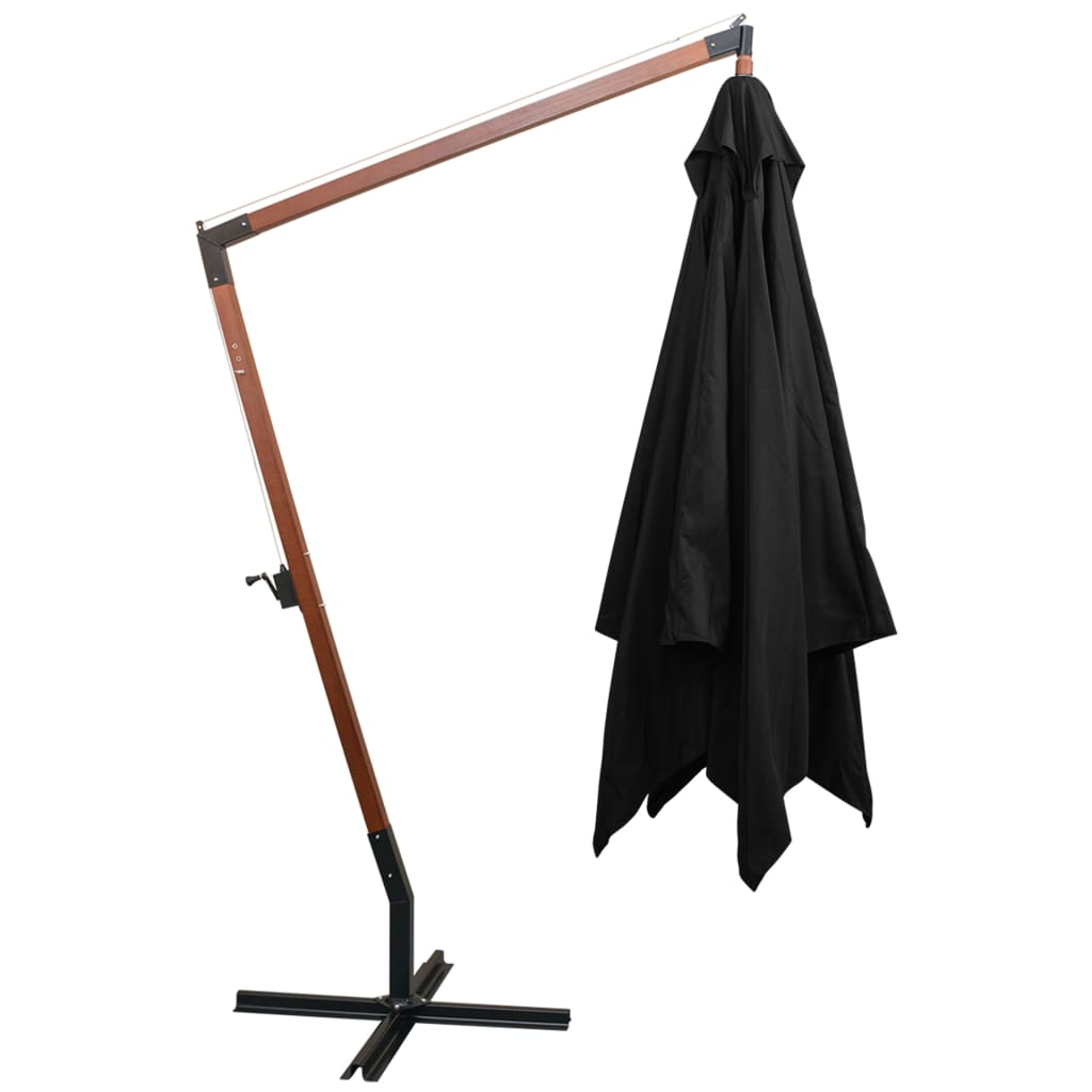 Ampelschirm Mit Mast 3X3 M Massivholz Tanne