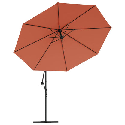 Ampelschirm Mit Led-Beleuchtung Stahl-Mast 350 Cm