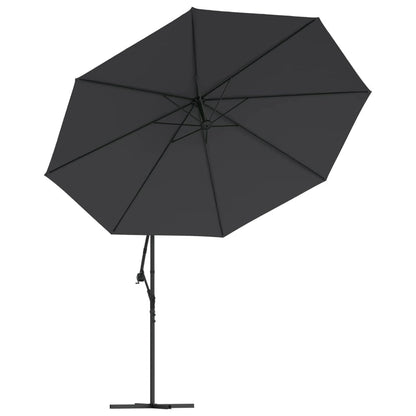 Ampelschirm Mit Led-Beleuchtung Stahl-Mast 350 Cm