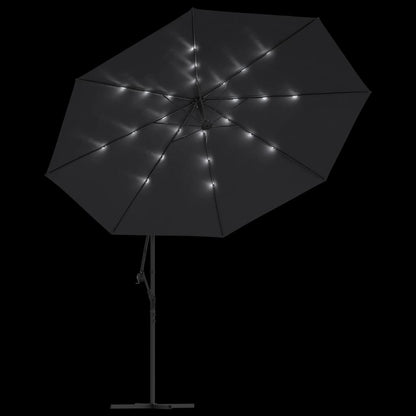 Ampelschirm Mit Led-Beleuchtung Stahl-Mast 350 Cm