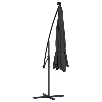 Ampelschirm Mit Led-Beleuchtung Stahl-Mast 350 Cm