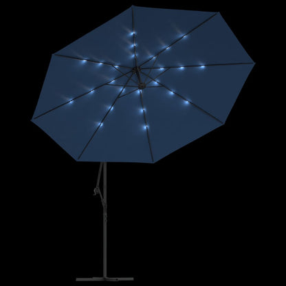 Ampelschirm Mit Led-Beleuchtung Stahl-Mast 350 Cm