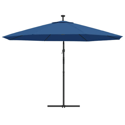 Ampelschirm Mit Led-Beleuchtung Stahl-Mast 350 Cm