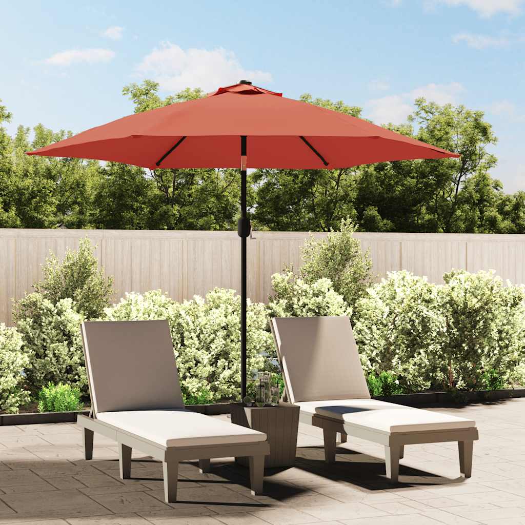 Ersatzbezug Für Sonnenschirm Terracotta-Rot 300 Cm
