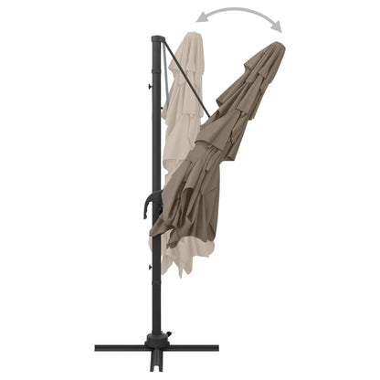 Sonnenschirm Mit Aluminium-Mast 4-Lagig 250X250 Cm