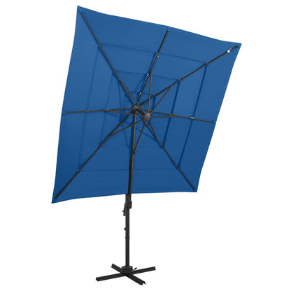 Sonnenschirm Mit Aluminium-Mast 4-Lagig 250X250 Cm