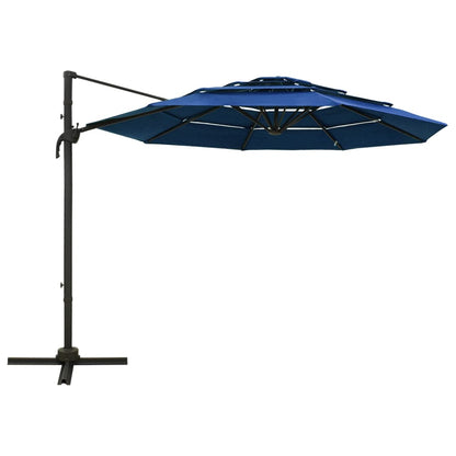 Sonnenschirm Mit Aluminium-Mast 4-Lagig 3X3 M