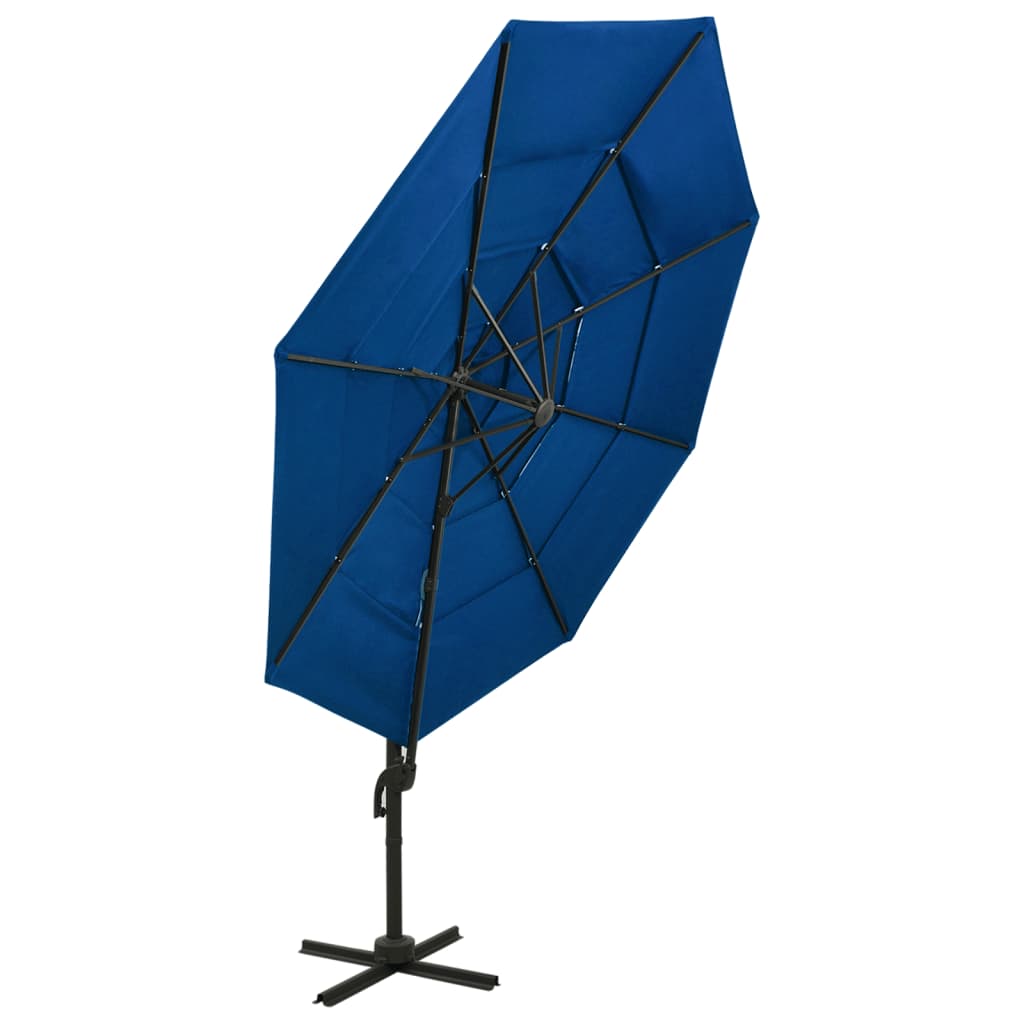 Sonnenschirm Mit Aluminium-Mast 4-Lagig 3X3 M