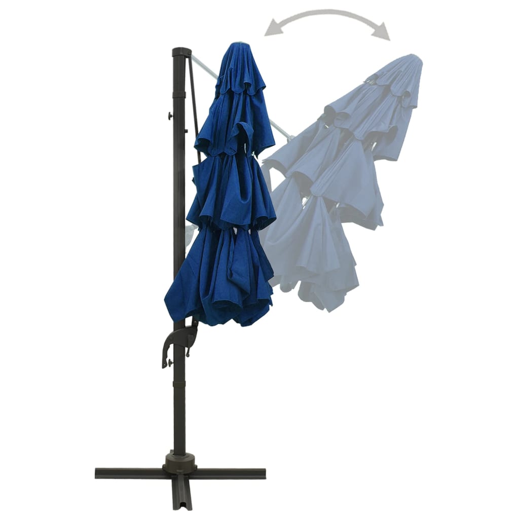 Sonnenschirm Mit Aluminium-Mast 4-Lagig 3X3 M