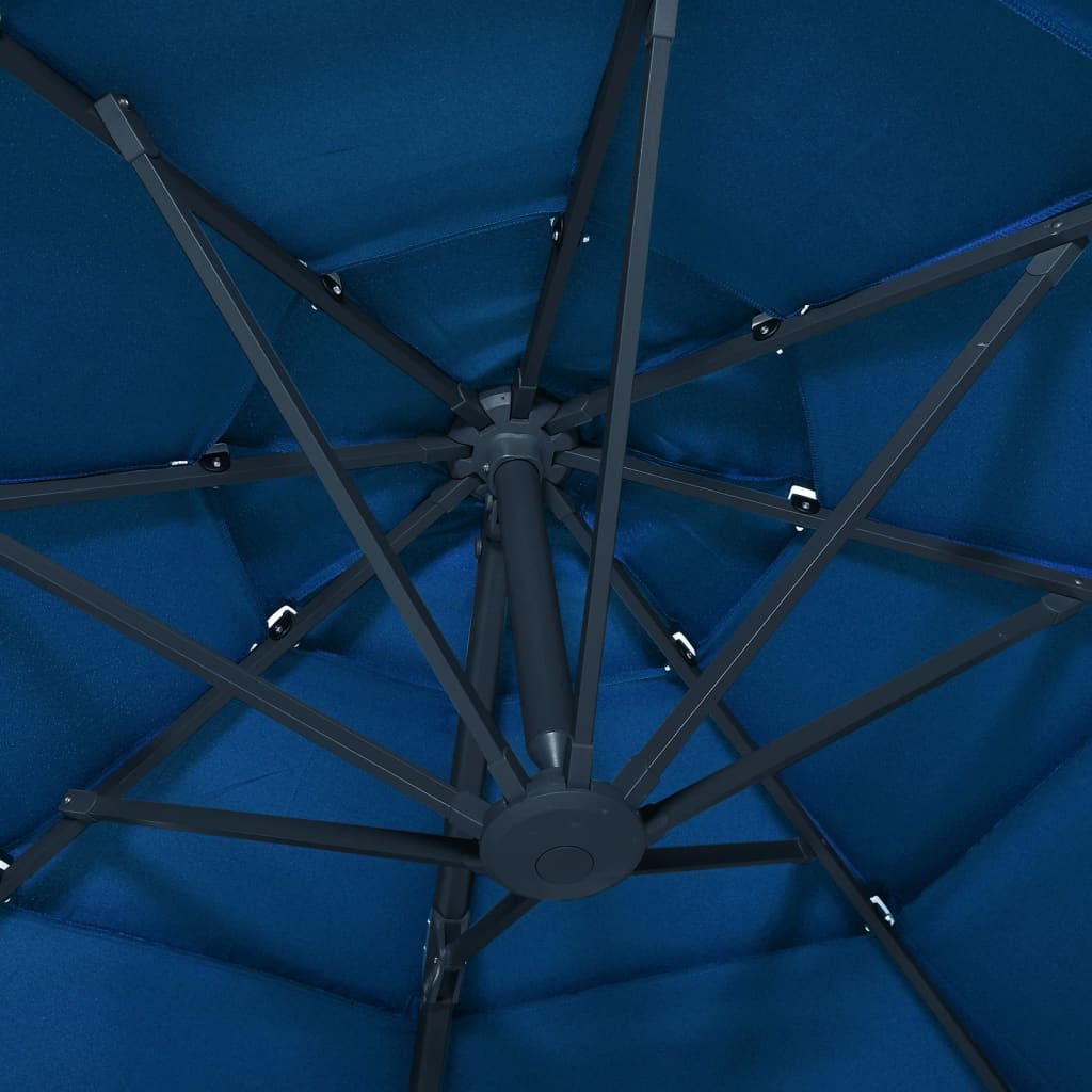 Sonnenschirm Mit Aluminium-Mast 4-Lagig 3X3 M