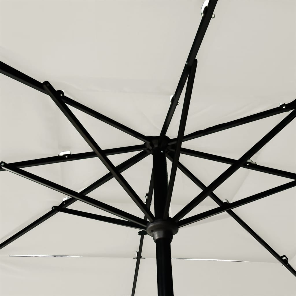 Sonnenschirm Mit Aluminium-Mast 3-Lagig N 2,5X2,5 M