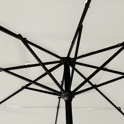 Sonnenschirm Mit Aluminium-Mast 3-Lagig N 2,5X2,5 M