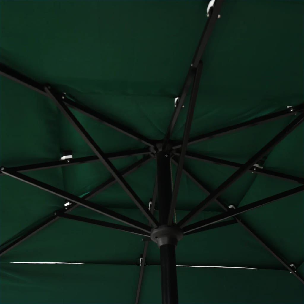 Sonnenschirm Mit Aluminium-Mast 3-Lagig 2,5X2,5 M