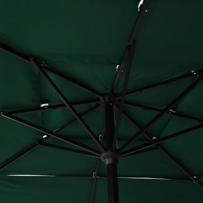 Sonnenschirm Mit Aluminium-Mast 3-Lagig 2,5X2,5 M