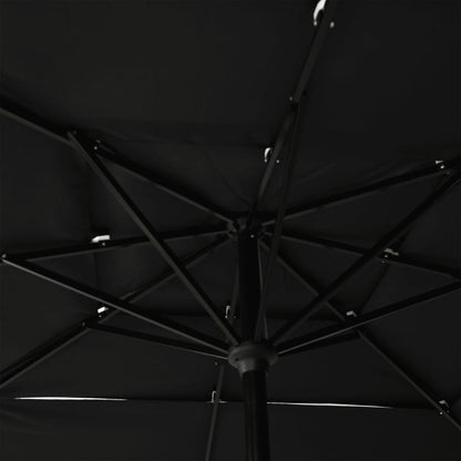 Sonnenschirm Mit Aluminium-Mast 3-Lagig 2,5X2,5 M