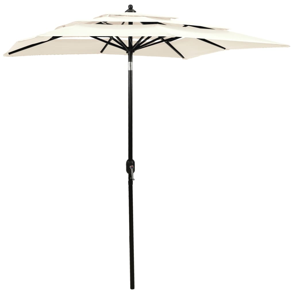 Sonnenschirm Mit Aluminium-Mast 3-Lagig N 2X2 M