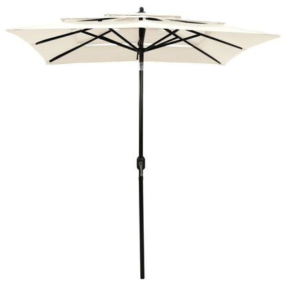 Sonnenschirm Mit Aluminium-Mast 3-Lagig N 2X2 M