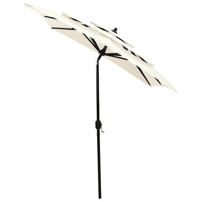 Sonnenschirm Mit Aluminium-Mast 3-Lagig N 2X2 M