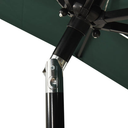 Sonnenschirm Mit Aluminium-Mast 3-Lagig 2X2 M