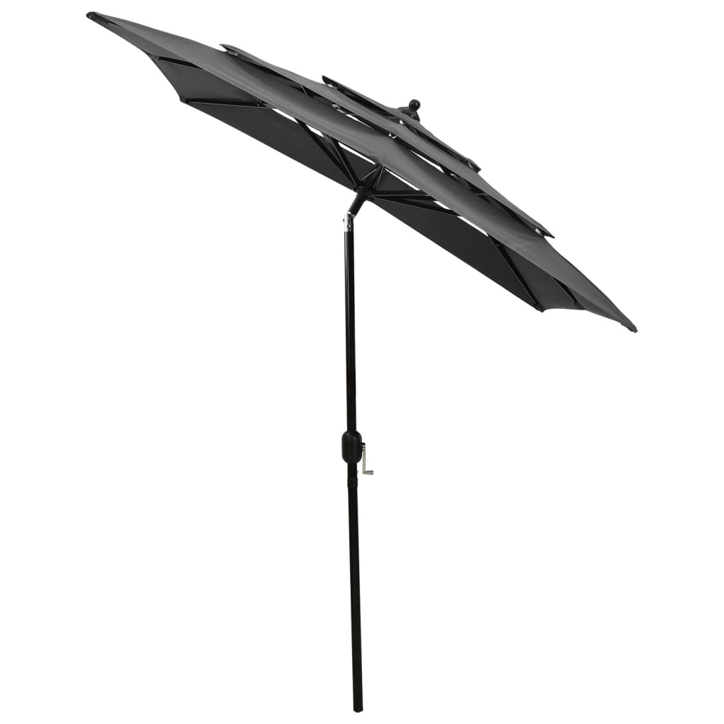 Sonnenschirm Mit Aluminium-Mast 3-Lagig 2X2 M