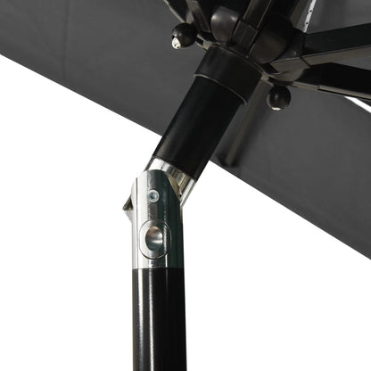 Sonnenschirm Mit Aluminium-Mast 3-Lagig 2X2 M