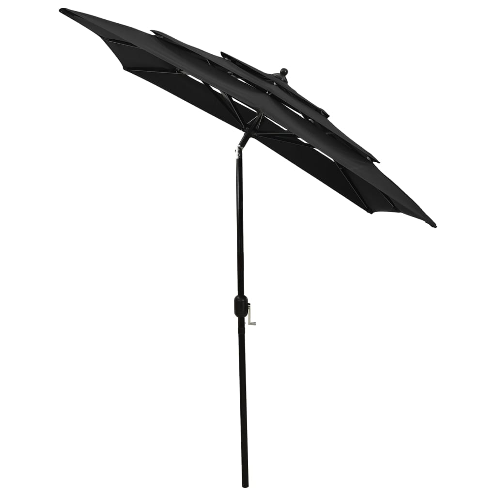 Sonnenschirm Mit Aluminium-Mast 3-Lagig 2X2 M