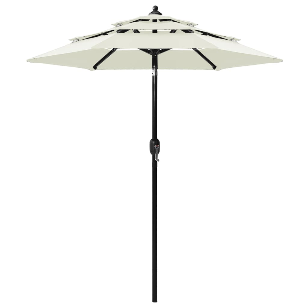 Sonnenschirm Mit Aluminium-Mast 3-Lagig 2 M