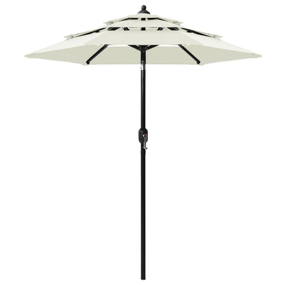 Sonnenschirm Mit Aluminium-Mast 3-Lagig 2 M