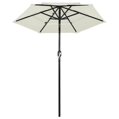 Sonnenschirm Mit Aluminium-Mast 3-Lagig 2 M