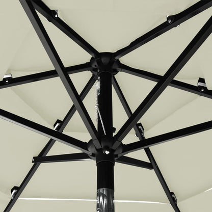 Sonnenschirm Mit Aluminium-Mast 3-Lagig 2 M