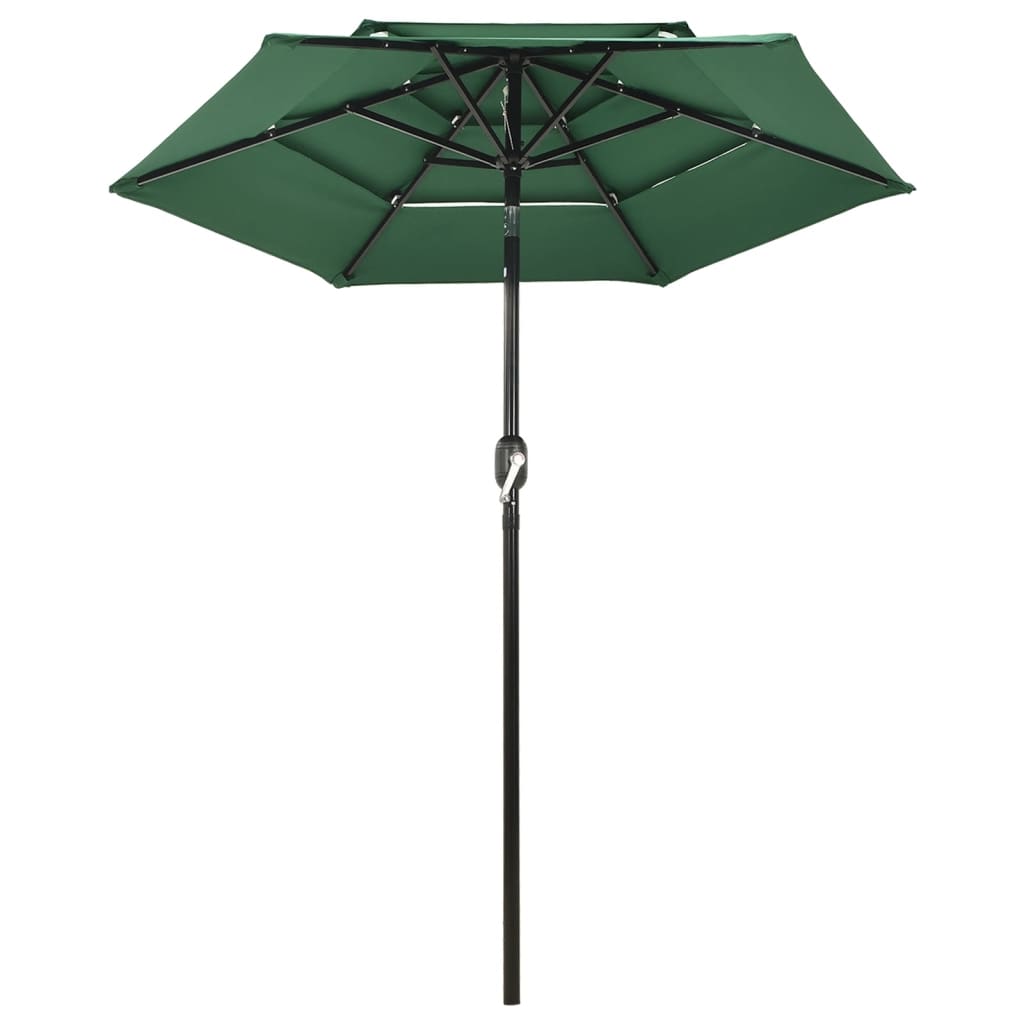 Sonnenschirm Mit Aluminium-Mast 3-Lagig 2 M