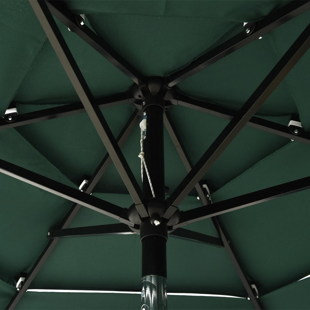 Sonnenschirm Mit Aluminium-Mast 3-Lagig 2 M
