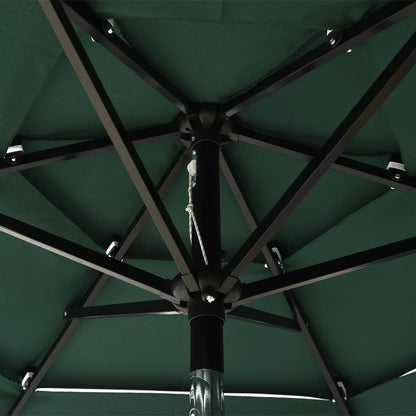 Sonnenschirm Mit Aluminium-Mast 3-Lagig 2 M
