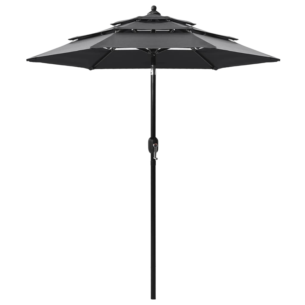 Sonnenschirm Mit Aluminium-Mast 3-Lagig 2 M