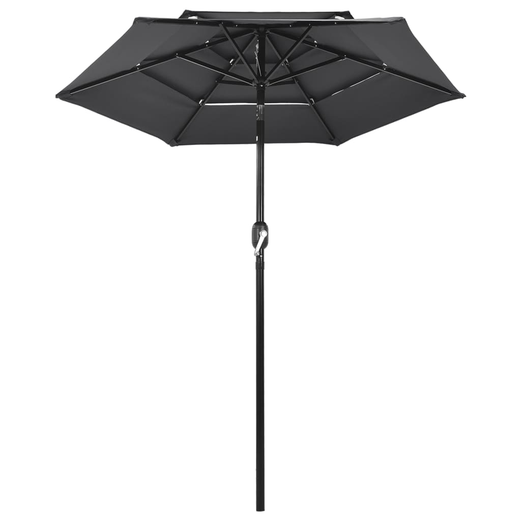 Sonnenschirm Mit Aluminium-Mast 3-Lagig 2 M