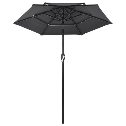 Sonnenschirm Mit Aluminium-Mast 3-Lagig 2 M