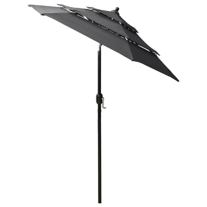 Sonnenschirm Mit Aluminium-Mast 3-Lagig 2 M
