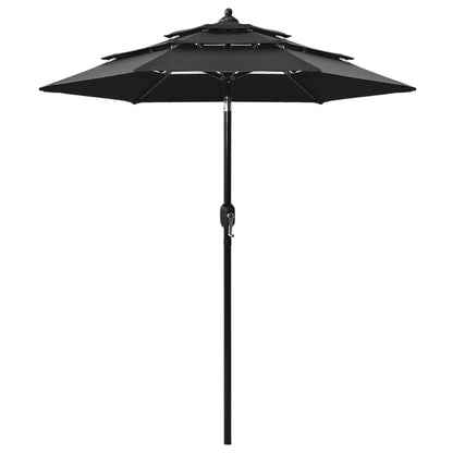 Sonnenschirm Mit Aluminium-Mast 3-Lagig 2 M