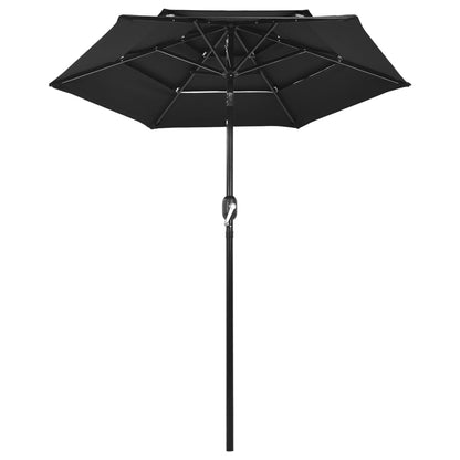 Sonnenschirm Mit Aluminium-Mast 3-Lagig 2 M