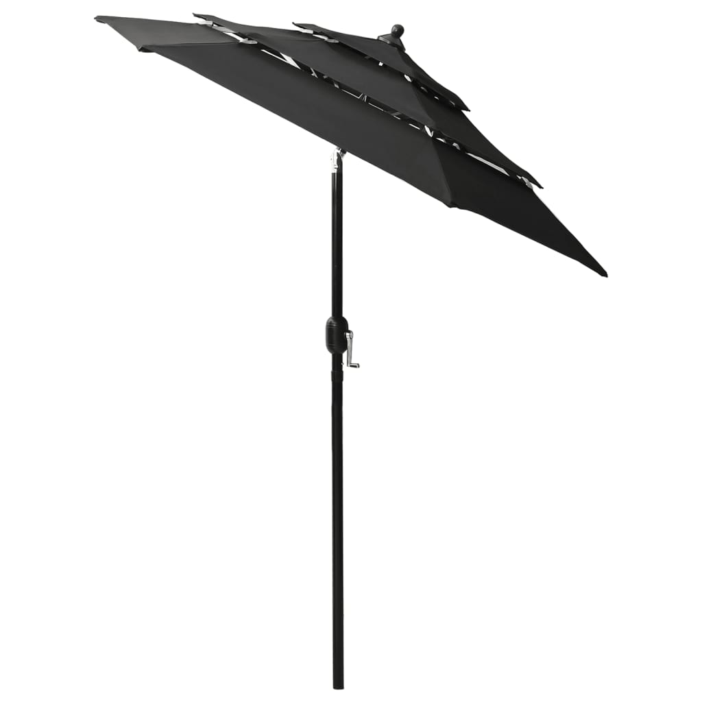 Sonnenschirm Mit Aluminium-Mast 3-Lagig 2 M