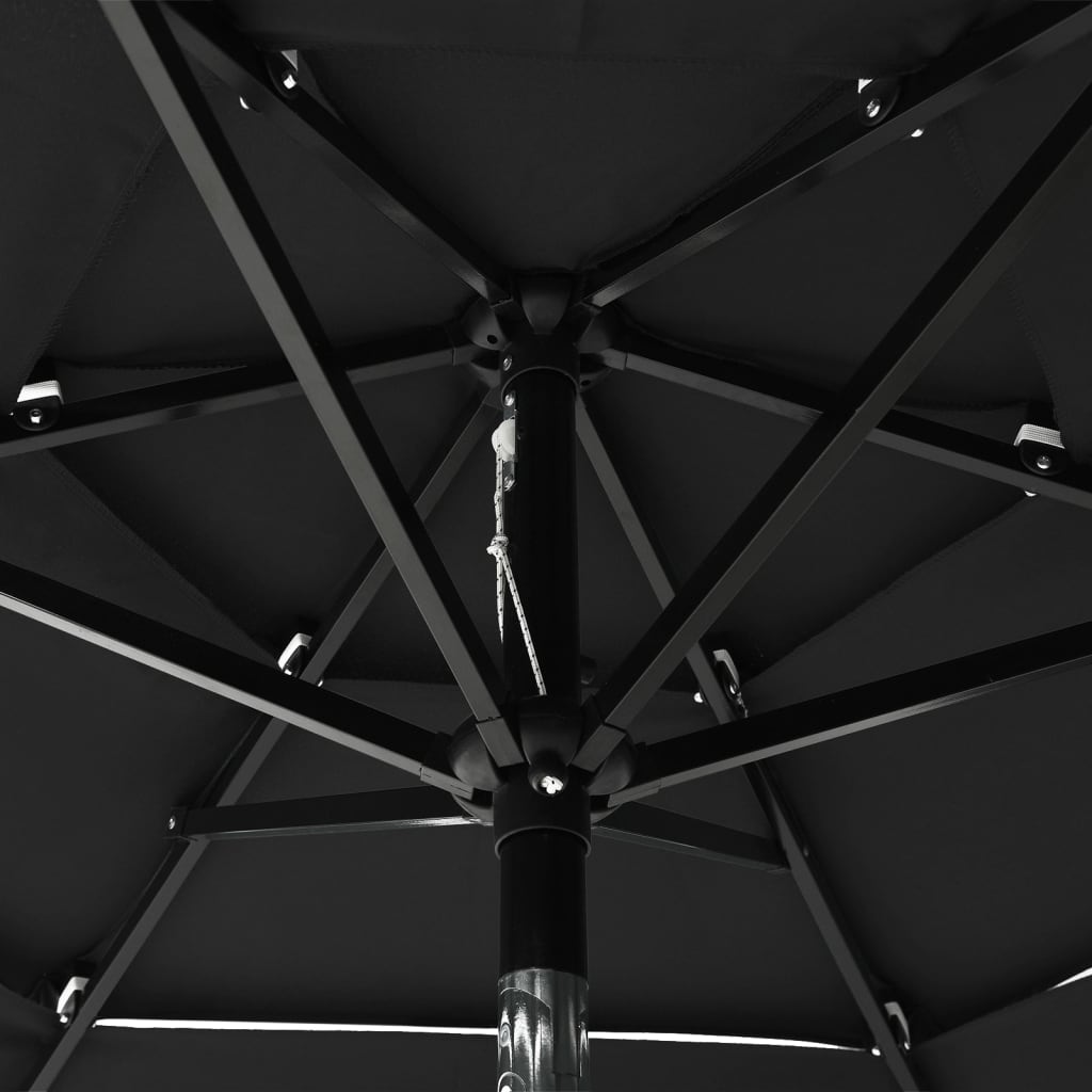 Sonnenschirm Mit Aluminium-Mast 3-Lagig 2 M