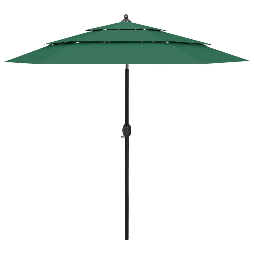 Sonnenschirm Mit Aluminium-Mast 3-Lagig 2,5 M